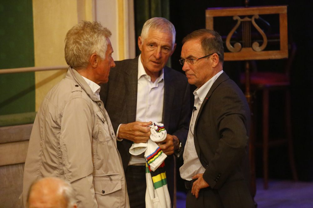 Francesco Moser and Bernard Hinault