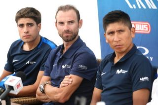 Mikel Landa, Alejandro Valverde and Nairo Quintana (Movistar)
