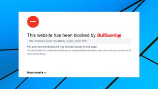 BullGuard Antivirus web protection