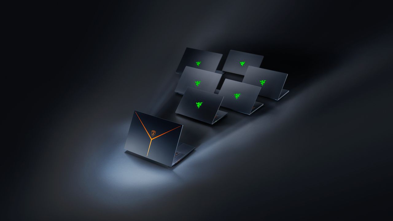 Image of the Razer Blade 16 x Automobili Lamborghini Edition.