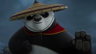Jack Black as Po in Kung Fu Panda 4
