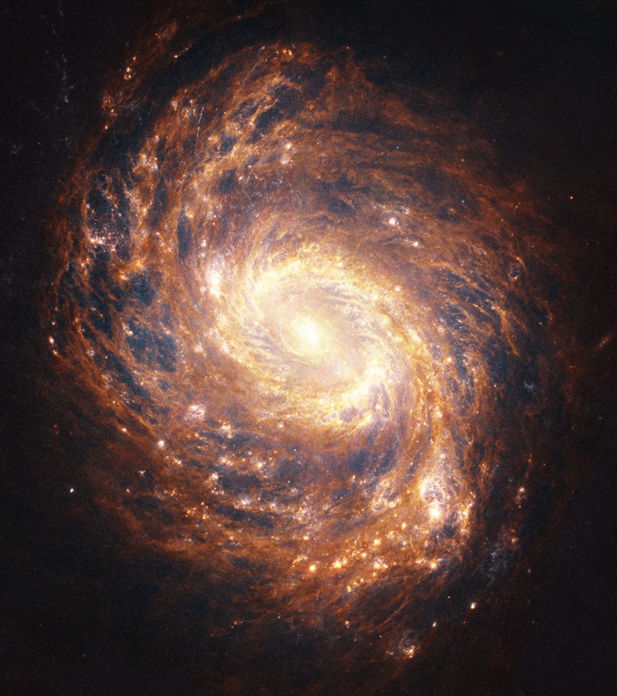 An optical photograph of NGC 1068