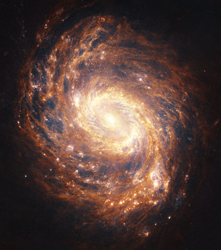 An optical photograph of NGC 1068