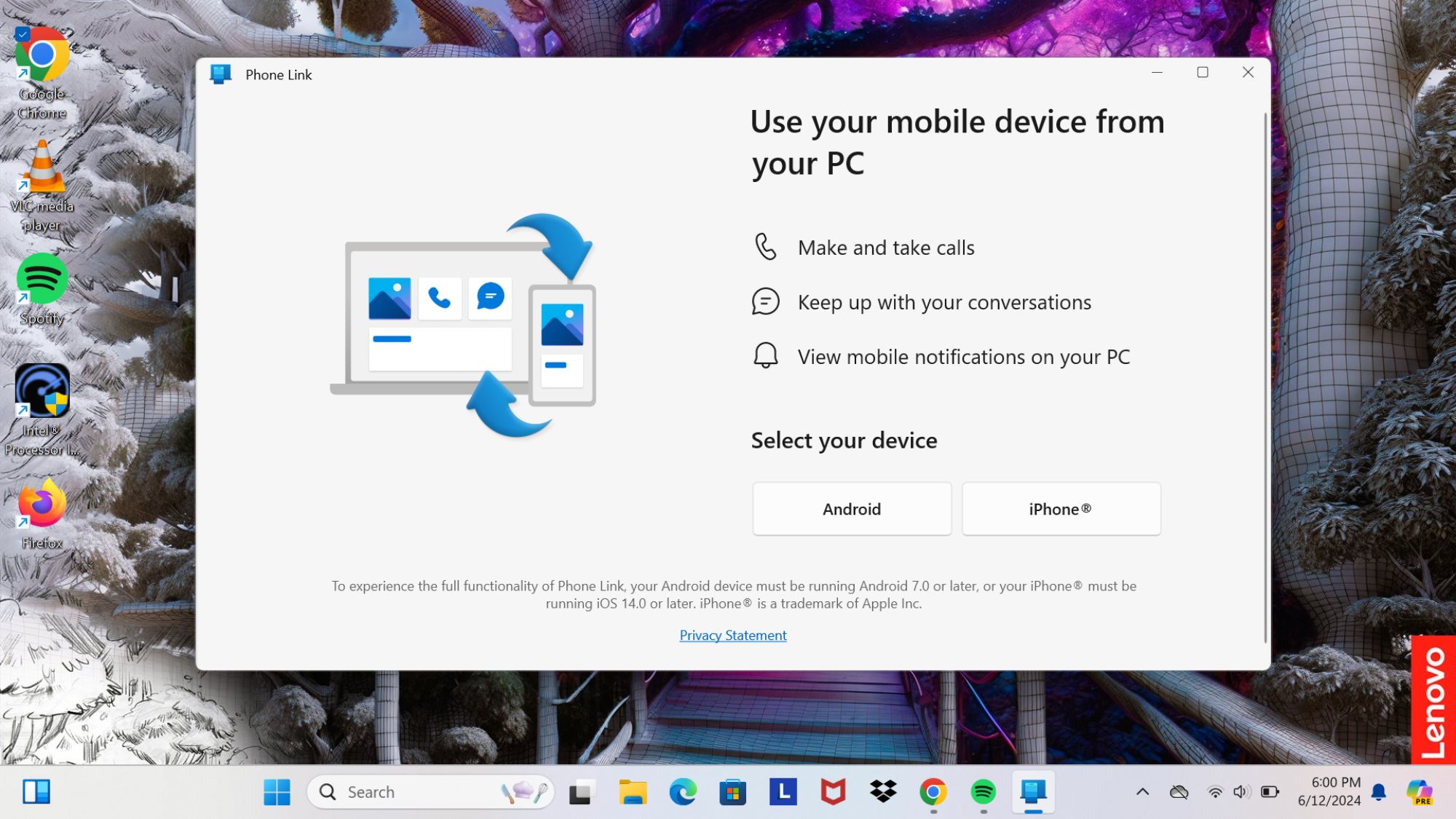 how to connect android to phone link windows 11