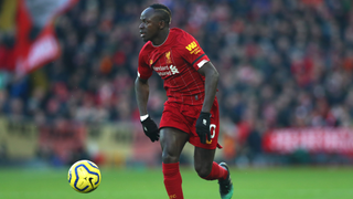 LIVERPOOL, ENGLAND - NOVEMBER 30: Sadio Mane of Liverpool during the Premier League match between Liverpool FC and Brighton & Hove Albion at Anfield on November 30, 2019 in Liverpool, United Kingdom.