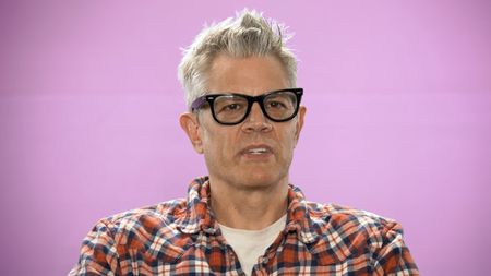 Johnny Knoxville speaking to camera, promoting Jackass 4.5. 