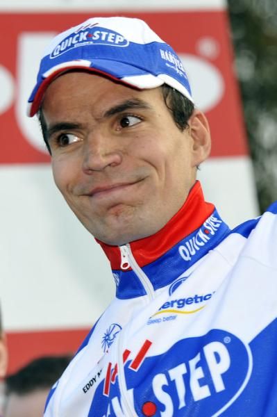 Gert Steegmans (Quick Step) broke a two-year dry spell with a win in Nokere Koerse