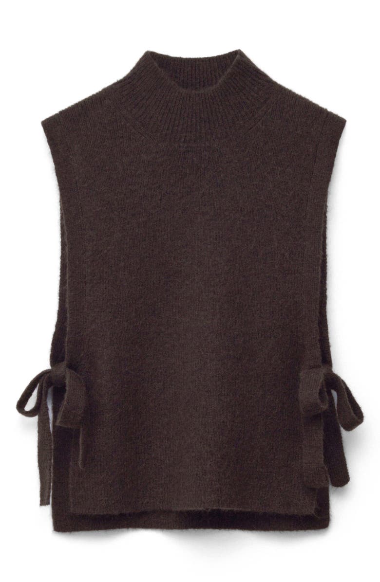 Wool & Mohair Side Tie Bib Vest
