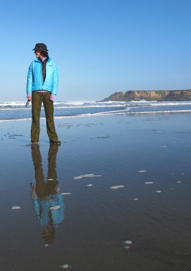 Mary McConneloug enjoys the north coast in California