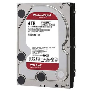 A WD Red HDD against a white background