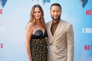 Chrissy Teigen and John Legend attend Netflix's special screening of "A Man In Full" at Netflix Tudum Theater on April 24, 2024 in Los Angeles, California.