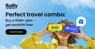 Saily and NordVPN campaign banner