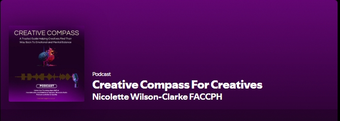 Spotify Screenshot of Creative Compass for Creatives Podcast