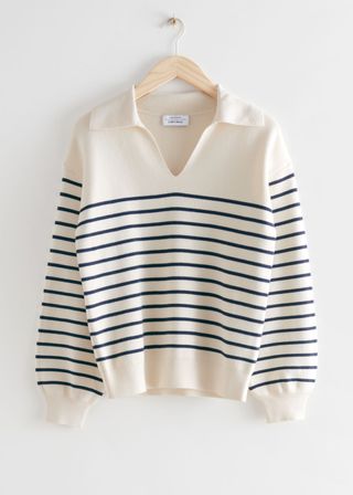 Relaxed Collared Sweater