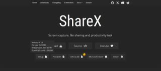 ShareX during our review