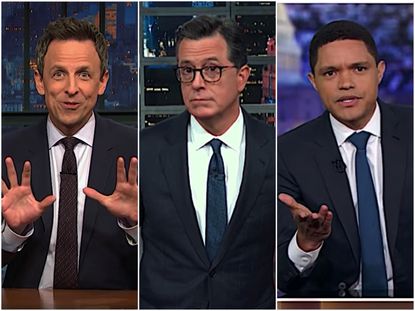 Late night hosts are skeptical of Trump's war motives
