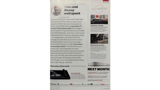 Editor's letter page from May  issue of What Hi-Fi?