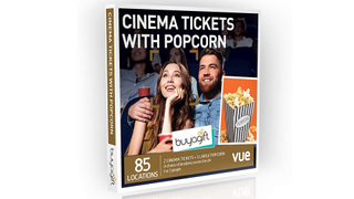 Christmas Eve box ideas - Buyagift Cinema Tickets with Popcorn Gift Experiences Box