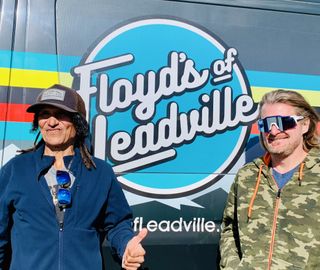 David 'Tinker' Juarez gives the thumbs up in joining Floyd Landis at Floyd's of Leadville Racing