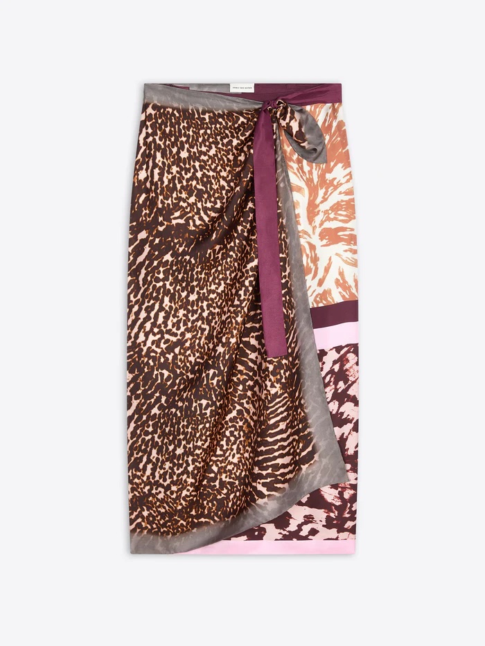 Dries van Noten Long wrap scarf skirt