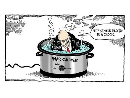 Political cartoon Dick Cheney Senate torture report
