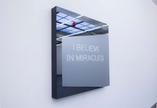 Art by Jeppe Hein, I Believe in Miracles