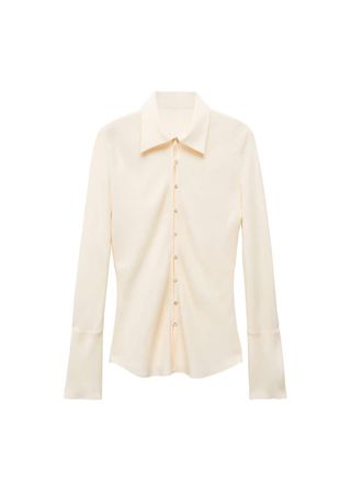 Silk-Blend Button-Down Shirt - Women