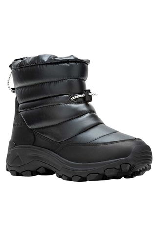 cold weather clothing - black snow boots