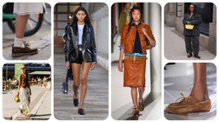 The boat shoes trend in Fall 2024 runways and street style