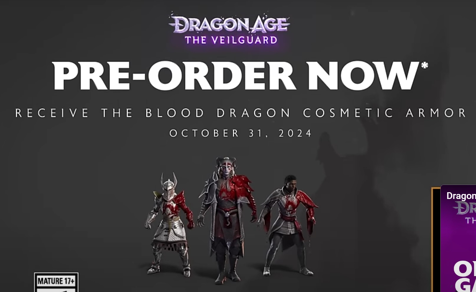 Dragon Age: The Veilguard is bringing back the heinously ugly original sin of preorder/digital deluxe cosmetics, but I'm weirdly nostalgic for it now