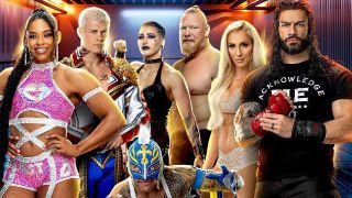 WWE roster on SummerSlam poster