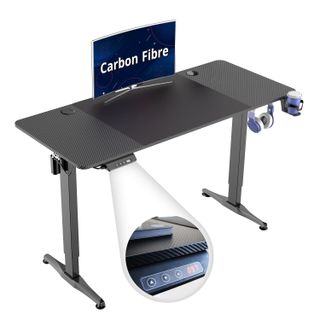 EZ Desk Carbon Edition | Electric Height Adjustable Gaming Standing Desk 140x60cm