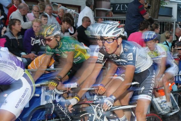 Laurent Didier (Saxo Bank) rides in the peloton.