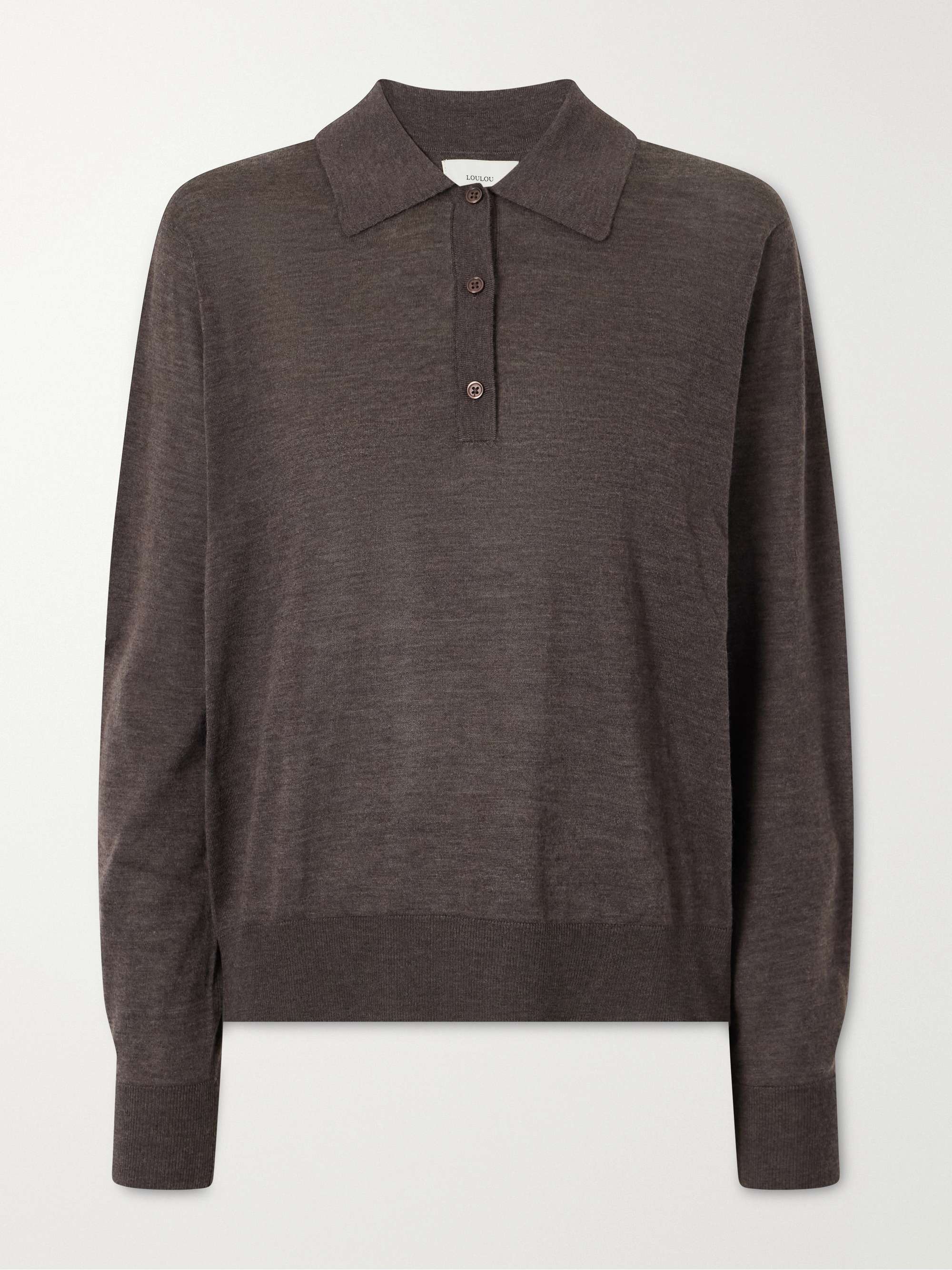 Miles Cashmere Polo Sweater