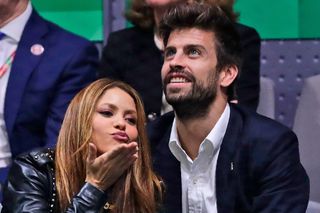 Gerard Pique and Shakira at the 2019 Davis Cup tennis final