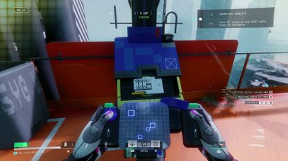 Marathon Welcome to Tau Ceti contract player scanning FTL array with device