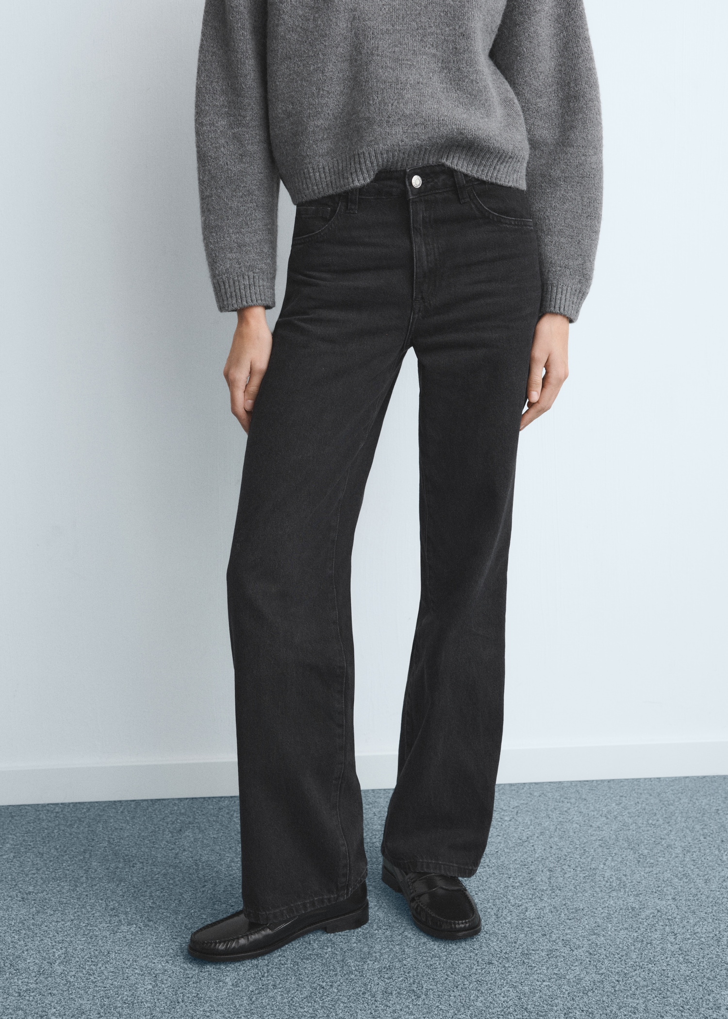 Danila High-Waisted Wide-Leg Jeans - Women | Mango United Kingdom