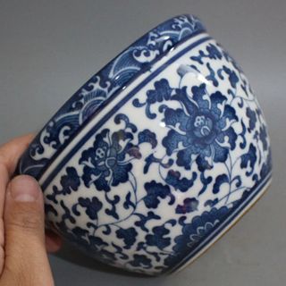 Blue and White Porcelain Planter