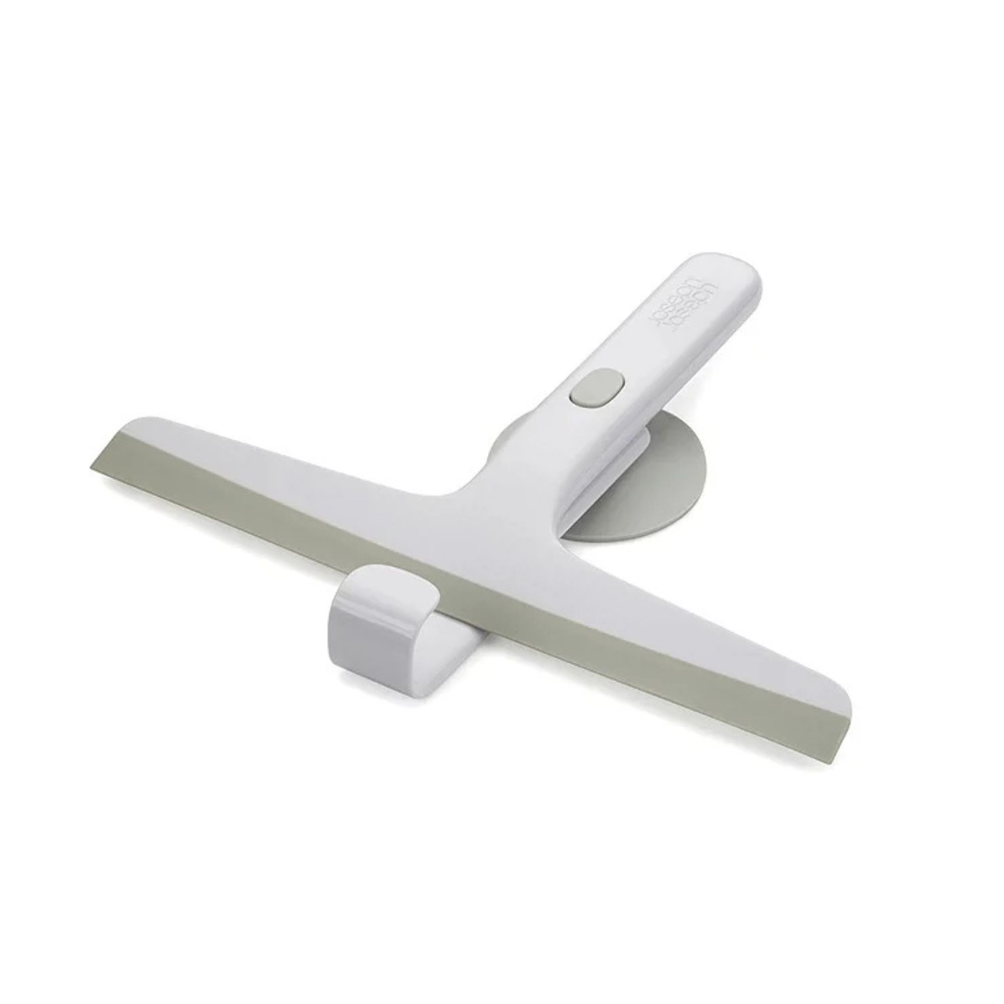 EasyStore Light Grey Shower Squeegee with Storage Hook