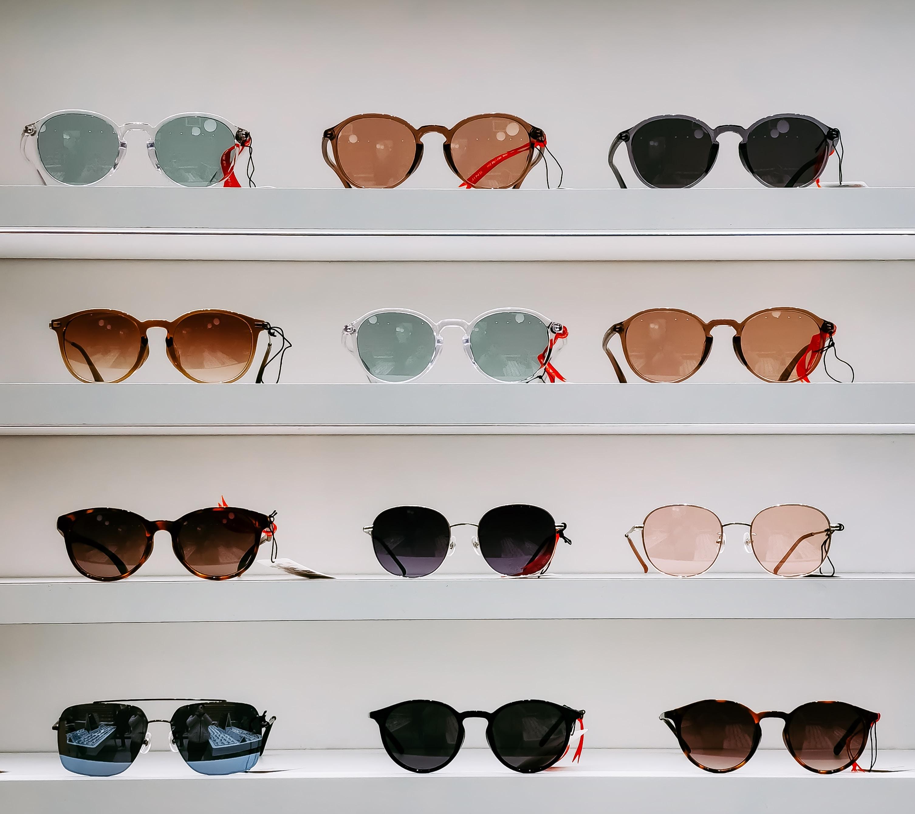  a selection of sunglasses 