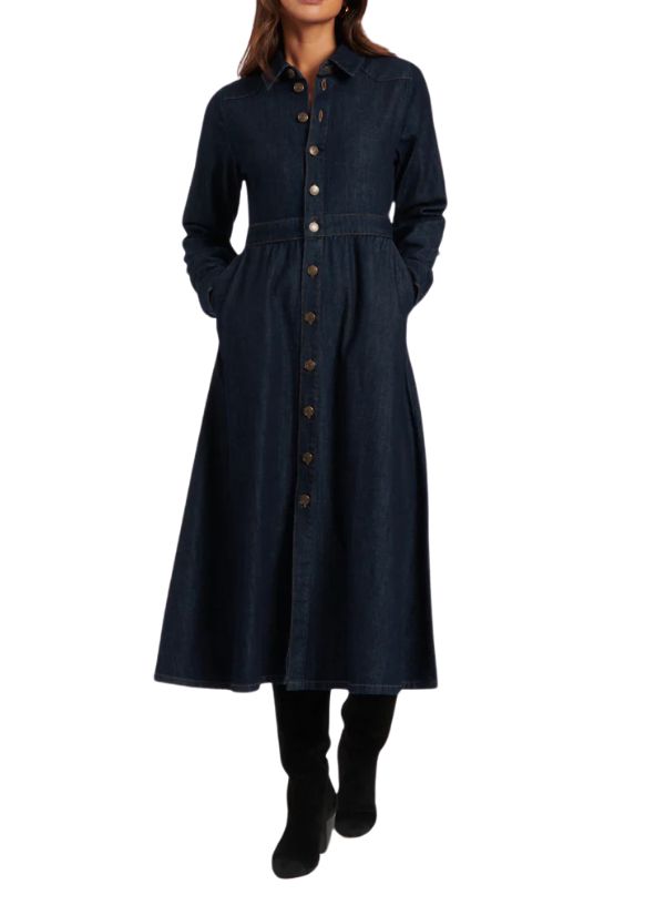 Image of denim dress