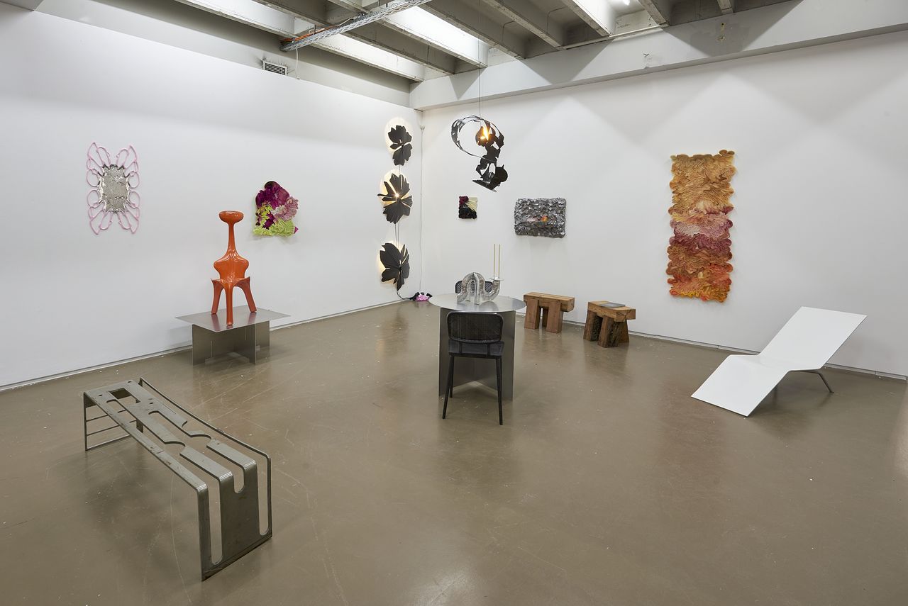 contemporary furniture in art gallery