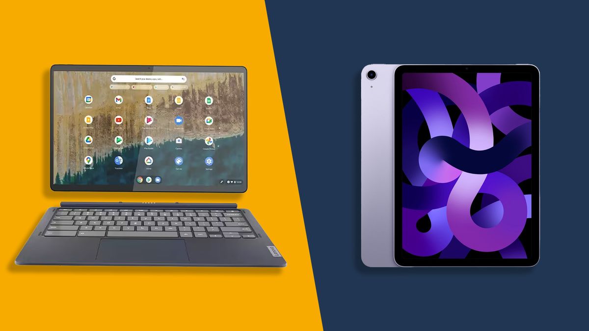 Lenovo Duet 5 vs iPad Air: how the best Chromebook detachable fares ...