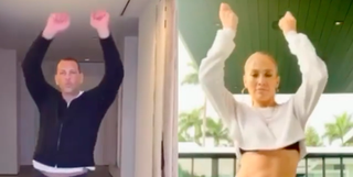 Jennifer Lopez dances on TikTok