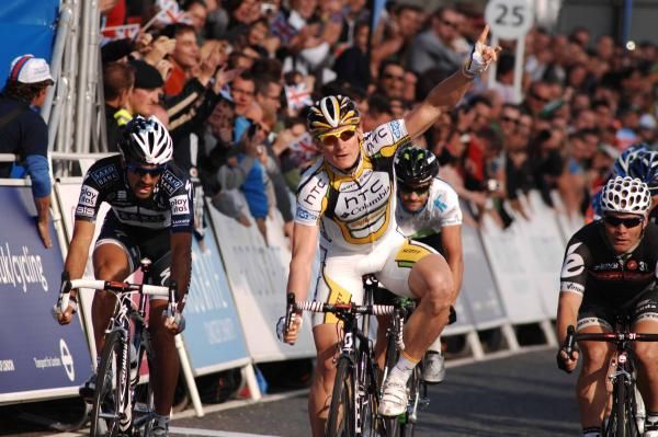 Andre Greipel topped off a successful Tour of Britain for HTC-Columbia with the final stage victory.