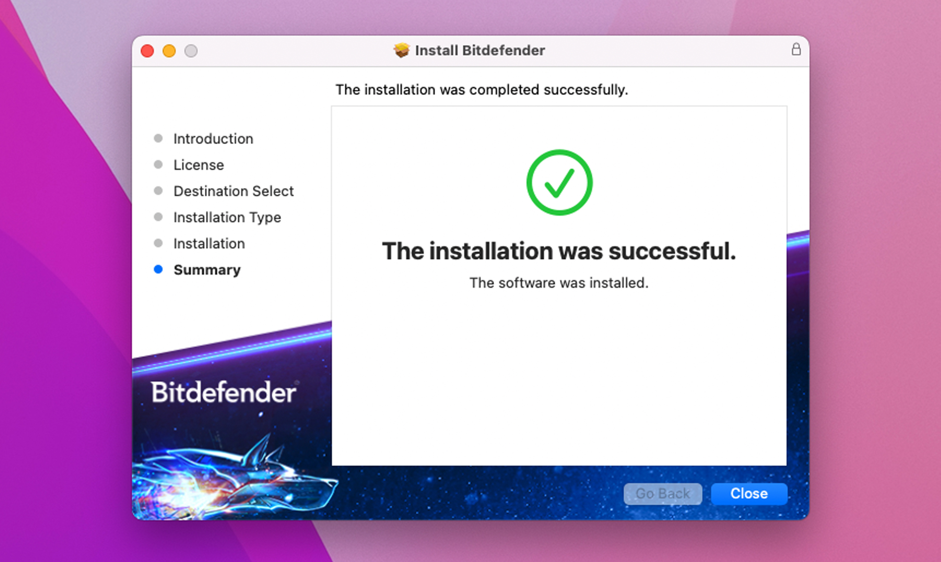 Bitdefender Premium Security for Mac app screen shot