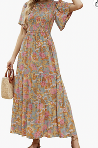 ZESICA Women's 2023 Summer Casual Floral Print Dress, $37 (£28) | Amazon