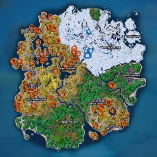 Fortnite Oathbound Chests map