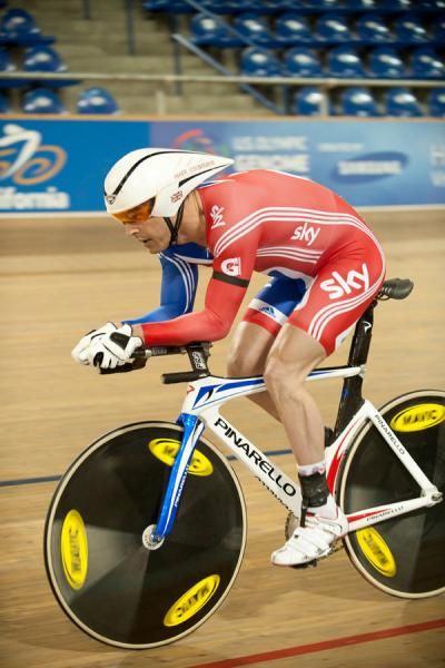 Mark Colbourne won the men's 3 km pursuit in a courageous performance the day after his father passed away.