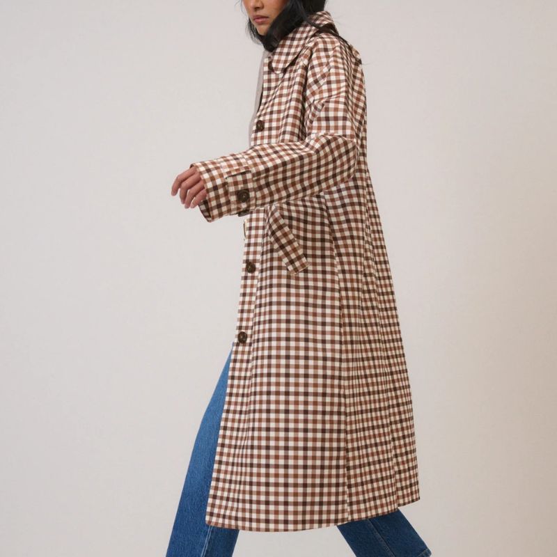 Nobody&#039;s Child long, check coat